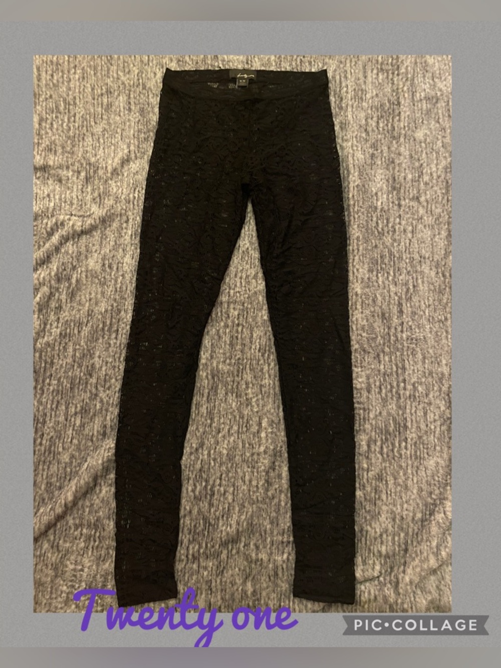 TWENTY ONE black lace leggings Medium (FOREVER 21) NWOT (Forever 21)